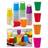 Shein 10pcs Solid Color Paper Cups 9oz