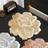 Shein 6pcs Rose Flower 15inch Round Placemats Place Mat Gold