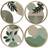 Shein 4 Pcs Boho Green Wall Art Wooden Bohemian Wood Plant Wall Sign Decor Hanging Art Plaque Sign Decor Multicolour Wall Decor 4pcs