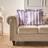 OHS Striped Frill Covers 45 x 45 cm Lilac Cushion Cover Purple