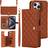 GANGXUN iPhone 16 Pro Leather Wallet Case Stand