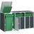 vidaXL Wheelie Bin Storage Anthracite 216x81x115 cm (Building Area )