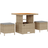 vidaXL 12 Piece Garden Sofa Beige Poly Rattan Outdoor Lounge Set