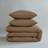 Dunelm Pure Cotton Plain Dye Duvet Cover Brown (220x230cm)