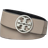 Tory Burch 1.5" Miller Reversible Belt - Gray Heron/Black/Silver