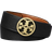 Tory Burch 1.5" Miller Reversible Belt - Black/Classic Cuoio/Gold
