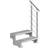 Pertura Tallis Metal with Prova Railing 2 Steps Grating 80cm