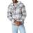 Wrangler Men's Long Sleeve Quilted Lined Flannel Shirt - Gray