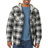 Wrangler Men's Long Sleeve Quilted Lined Flannel Shirt - Black/Off White