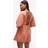 Topshop Deep V Playsuit - Orange