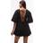 Topshop Playsuit Med Djup V-ringning - Svart