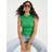 River Island Sleeveless Ribbed Tank Top - Green