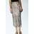 H&M Snakeskin Pattern Midi Skirt - Brown