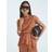 River Island Petite Orange Sleeveless Plisse Peplum Top - Orange