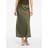 Vila High Waist Midi Skirt