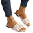 Shein Women's Fashion Plus Size Flat Slip-On Sandals with Gathered Toe, Round Toe, Valentine's Day
