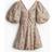 H&M Floral Tie-Back Puffy Dress - Light Pink