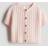 H&M Girls Light Pink Cable-Knit Cardigan