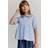 H&M Girls Striped Peplum Blouse - Blue/Striped