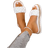 Shein Women's Platform Wedge Sandals, Woven Strap Design
