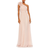 Mac Duggal Polka Dot Ruffled One Shoulder Gown - Porcelain