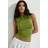 H&M Draperet Tanktop Dame - Grøn