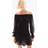H&M Smocksyet Off Shoulder Kjole - Sort