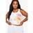 boohoo Plus Floral Vest Top - White