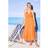 Warehouse HCD Chiffon Ruffle Strappy Floaty Maxi Dress - Orange