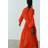 H&M Ladies Smock Waisted Dress - Bright Red