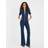 River Island Denim Short Sleeve Seamed Zip Jumpsuit - Blue