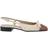 Valentino Garavani Valet Du Roi Slingback Ballerinaskor Med Rosett Blockklack