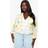 boohoo Plus Printed Chiffon Ruffle Hem Blouse - White