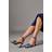 Coast Satin Diamante Petal High Heel Platform Sandals - Navy