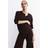 H&M Dark Brown MAMA Wide Trousers XXL