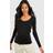 boohoo Womens Maternity Basic Long Sleeve Neck Top