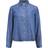 Object Denim Langærmede Skjorte Loose Fit - Blue