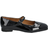 Angulus Leather Ballerina - Black