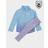 Under Armour Girls' Fade 1/4 Zip Track Top Leggings Set - Blue