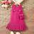 Shein Young Girl Solid Color Sleeveless Pleated Hem Tweed Dress