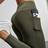Shein Solid High Waist Pocket Slim Fit Athletic Bike Shorts
