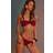 PrettyLittleThing Burgundy Crinkle Tanga Bikini Bottoms - Red