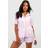 boohoo Cotton Pinstripe Oversized Short Sleeve Pyjama Shirt - Pink