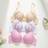 Shein Lace Padded Romantic Simple Adjustable Bras Set