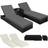 tectake 401500 - 2-pack - Black