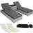 tectake 403770 - 2-pack - Light Grey