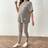 Shein 2pcs Maternity Set Round Neck Short Sleeve