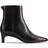 Clarks Edina Up Black Leather Ankle Boots 7-Standard Fit