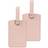 Samsonite Global Luggage Tag 2 delar - Pale Rose Pink