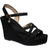 Shein Women's Summer New Woven Platform Sandals, Thick Sole, Crossed Straps, Open Toe Ankle Strap High Heel Sandals, Waterproof Platform Thick Sole High Heel Sandals, Size 35-43 (Runs 1 Size Small)